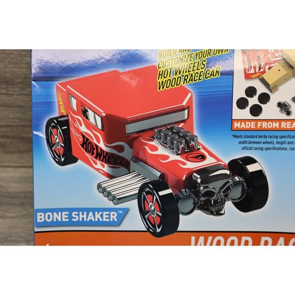 NEW Hot Wheels Wood Racers Bone Shaker car Build your own racer - Picture 13 of 16